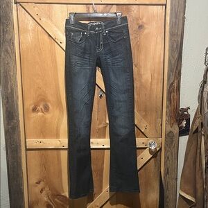 Zipper Premium Women's Dark Blue Boot Cut Jeans